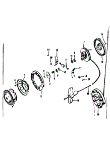 Rewind Starter Model S200-1115 parts for Craftsman Chainsaw 91760004 from AppliancePartsPros.com
