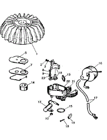 Magneto #610562 parts for Craftsman Chainsaw 91760009 from AppliancePartsPros.com