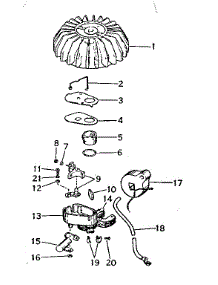 Magneto 610603 parts for Craftsman Chainsaw 91760011 from AppliancePartsPros.com