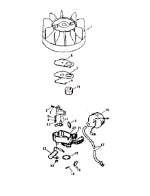 Magneto parts for Craftsman Chainsaw 91760013 from AppliancePartsPros.com