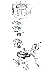 Magneto #610552 parts for Craftsman Chainsaw 91760014 from AppliancePartsPros.com