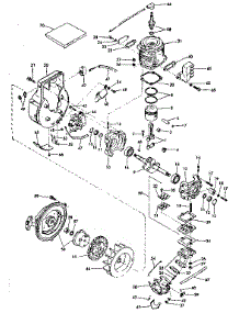 Engine parts for Craftsman Chainsaw 91760017 from AppliancePartsPros.com
