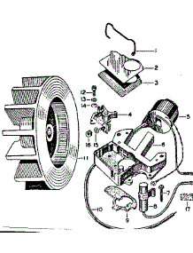 Magneto parts for Craftsman Chainsaw 91760017 from AppliancePartsPros.com
