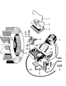 Magneto parts for Craftsman Chainsaw 91760020 from AppliancePartsPros.com