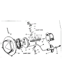 Rewind Starter #590309 parts for Craftsman Chainsaw 91760024 from AppliancePartsPros.com