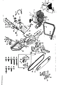 Main Frame parts for Craftsman Chainsaw 91760026 from AppliancePartsPros.com