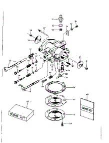 Tillotson Carburetor No. 630710 parts for Craftsman Chainsaw 91760026 from AppliancePartsPros.com