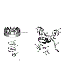 Magneto No. 610597 parts for Craftsman Chainsaw 91760026 from AppliancePartsPros.com