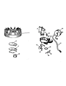 Magneto No. 610597 parts for Craftsman Chainsaw 91760028 from AppliancePartsPros.com