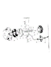 Starter parts for Craftsman Chainsaw 91760031 from AppliancePartsPros.com