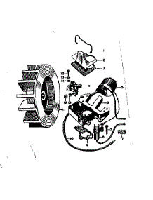 Magneto parts for Craftsman Chainsaw 91760033 from AppliancePartsPros.com