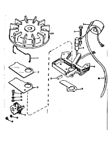 Flywheel Assembly parts for Craftsman Chainsaw 91760034 from AppliancePartsPros.com