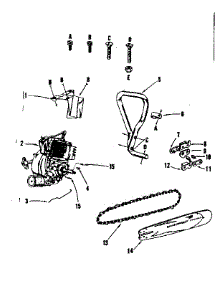 Engine /  Chain And Guide Bar parts for Craftsman Chainsaw 91760035 from AppliancePartsPros.com
