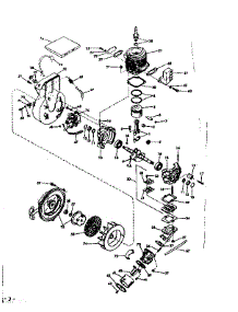 Crankcase parts for Craftsman Chainsaw 91760035 from AppliancePartsPros.com