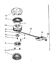 Rewind Starter parts for Craftsman Chainsaw 91760036 from AppliancePartsPros.com