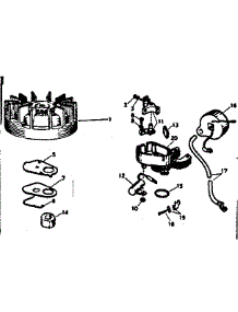 Magneto parts for Craftsman Chainsaw 91760037 from AppliancePartsPros.com