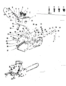 Main Frame parts for Craftsman Chainsaw 91760040 from AppliancePartsPros.com