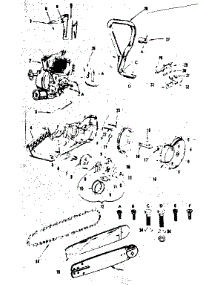 Handle And Centrifugal Clutch Assembly parts for Craftsman Chainsaw 91760040 from AppliancePartsPros.com