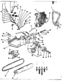 Main Frame parts for Craftsman Chainsaw 91760042 from AppliancePartsPros.com