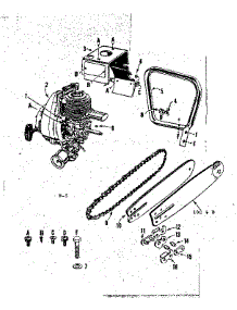 Engine  /  Chain And Guide Bar parts for Craftsman Chainsaw 91760043 from AppliancePartsPros.com