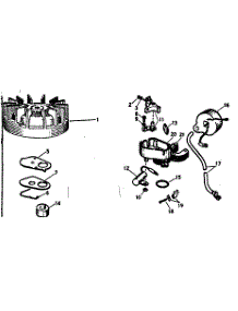 Magneto No. 610624 parts for Craftsman Chainsaw 91760044 from AppliancePartsPros.com