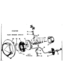 Starter parts for Craftsman Chainsaw 91760045 from AppliancePartsPros.com