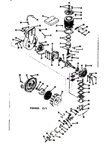 Crankcase parts for Craftsman Chainsaw 91760045 from AppliancePartsPros.com
