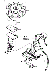 Magneto parts for Craftsman Chainsaw 91760045 from AppliancePartsPros.com