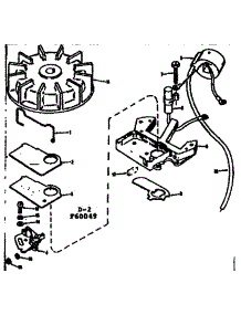 Magneto parts for Craftsman Chainsaw 91760049 from AppliancePartsPros.com