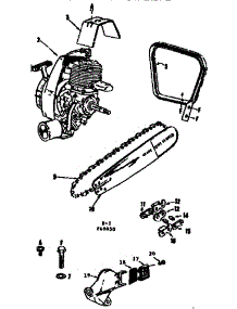 Engine /  Chain And Guide Bar parts for Craftsman Chainsaw 91760050 from AppliancePartsPros.com