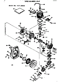 Crankcase parts for Craftsman Chainsaw 91760050 from AppliancePartsPros.com