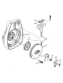 Shroud And Rewind Starter No. 590394 parts for Craftsman Chainsaw 91760051 from AppliancePartsPros.com