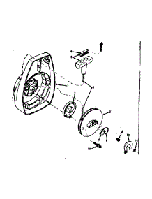 Rewind Starter parts for Craftsman Chainsaw 91760057 from AppliancePartsPros.com