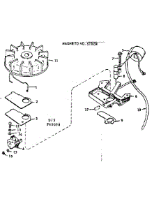 Magneto No. 610654 parts for Craftsman Chainsaw 91760058 from AppliancePartsPros.com
