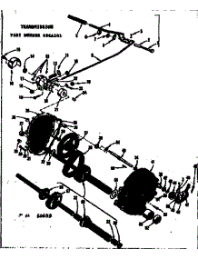 Transmission parts for Craftsman Front-Engine Lawn Tractor 91760634 from AppliancePartsPros.com
