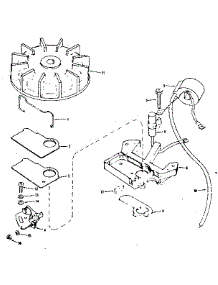 Magneto #610654 parts for Craftsman Chainsaw 91761404 from AppliancePartsPros.com