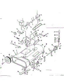 Main Frame parts for Craftsman Gas Walk-Behind Mower 91762601 from AppliancePartsPros.com