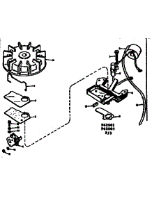 Magneto parts for Craftsman Chainsaw 91762803 from AppliancePartsPros.com