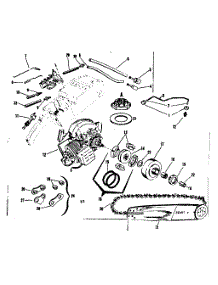 Engine  /  Chain And Guide Bar parts for Craftsman Chainsaw 91762806 from AppliancePartsPros.com