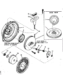Rewind Starter 590332B For Gear Drive Saw Engine parts for Craftsman Chainsaw 91762807 from AppliancePartsPros.com
