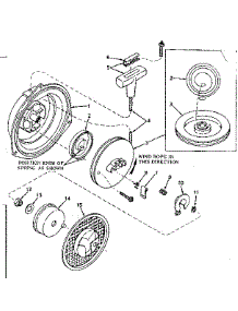 Rewind Starter parts for Craftsman Chainsaw 91762810 from AppliancePartsPros.com