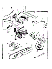 Engine / Chain And Guide Bar parts for Craftsman Chainsaw 91763201 from AppliancePartsPros.com