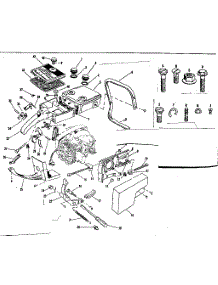Main Frame parts for Craftsman Chainsaw 91763205 from AppliancePartsPros.com