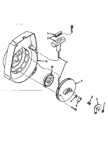 Rewind Start parts for Craftsman Chainsaw 91763205 from AppliancePartsPros.com