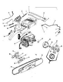 Engine / Chain And Guide Bar parts for Craftsman Chainsaw 91763207 from AppliancePartsPros.com