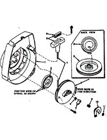 Rewind Starter parts for Craftsman Chainsaw 91763208 from AppliancePartsPros.com