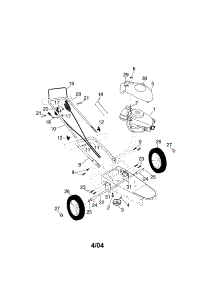 Engine / Handle / Wheels parts for Craftsman Gas Line Trimmer 917773410 from AppliancePartsPros.com
