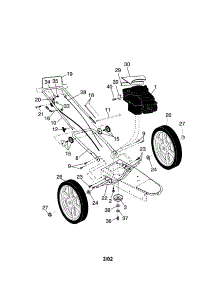 Engine / Cover / Handle parts for Craftsman Gas Line Trimmer 917773703 from AppliancePartsPros.com