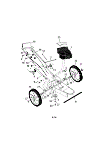Engine / Handle / Wheels parts for Craftsman Gas Line Trimmer 917773747 from AppliancePartsPros.com