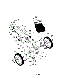 Engine / Handle / Wheels parts for Craftsman Gas Line Trimmer 917773762 from AppliancePartsPros.com